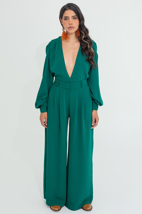 Palazzo Green Pant