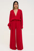 Palazzo Red Pant