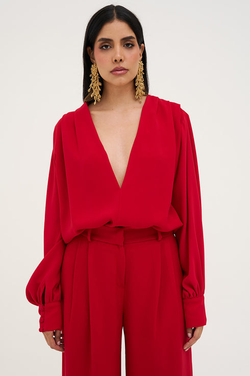 Doranza Red Blouse